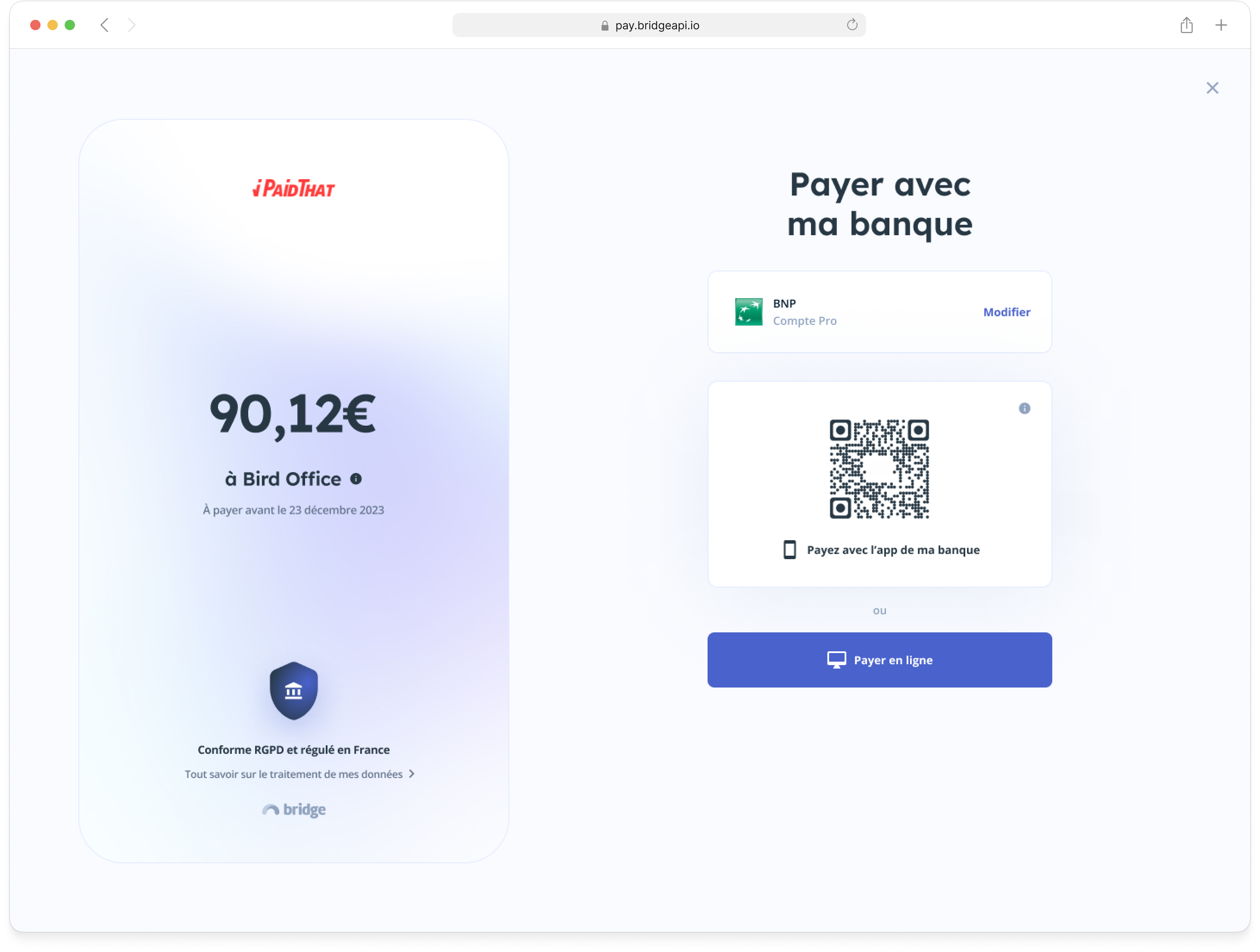 Revamped Pay by Link desktop payment flow, step 3